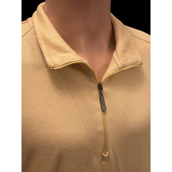 Pro Tour Pullover Golf Shirt Long Sleeve Yellow 1/4 Zip Men’s Medium - Picture 3 of 6